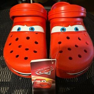 Disney Pixar Lighning McQueen Clog Crocs Size 9 Men/ 11 Women